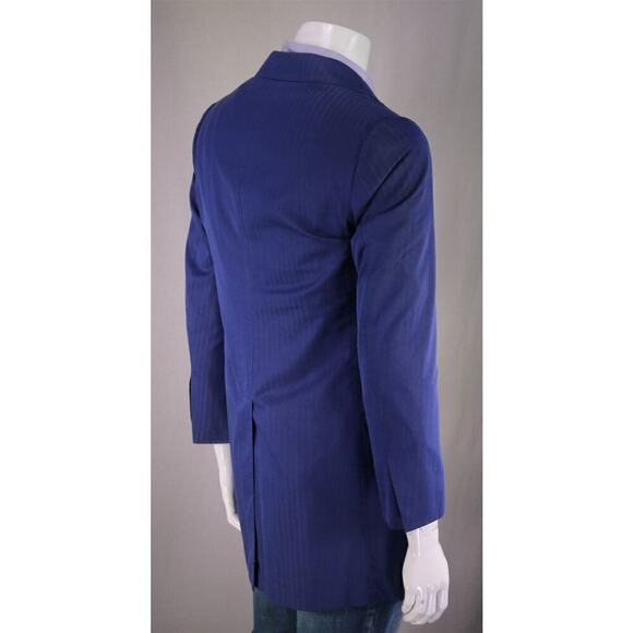 Ring Jacket Japan Blue Solaro Cotton Herringbone 3/4 Length Overcoat 36-38 - Picture 5 of 9